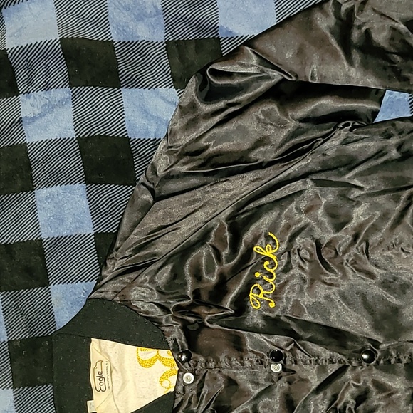 Vintage. Made in USA. Juke Box City Seattle. RICK. Bowling Jacket. Size Large. - Picture 14 of 16